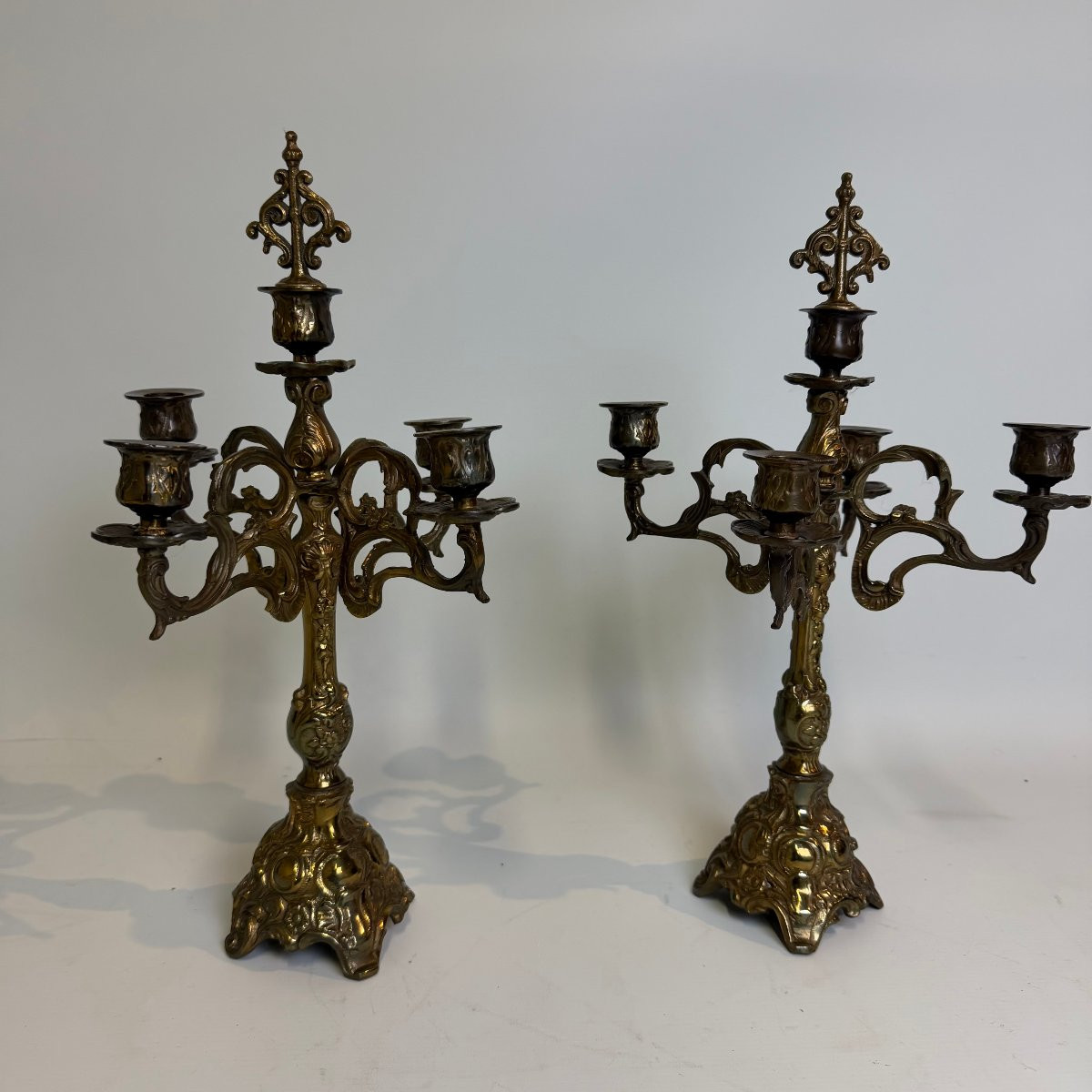 Ensemble de cheminée trois pièces de style Louis XV -photo-4