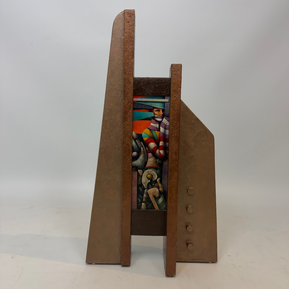 Sculpture multimédia de Dany Bloes 