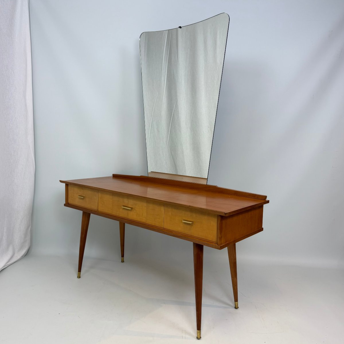 Mid-century Dressing Table With Mirror-photo-2