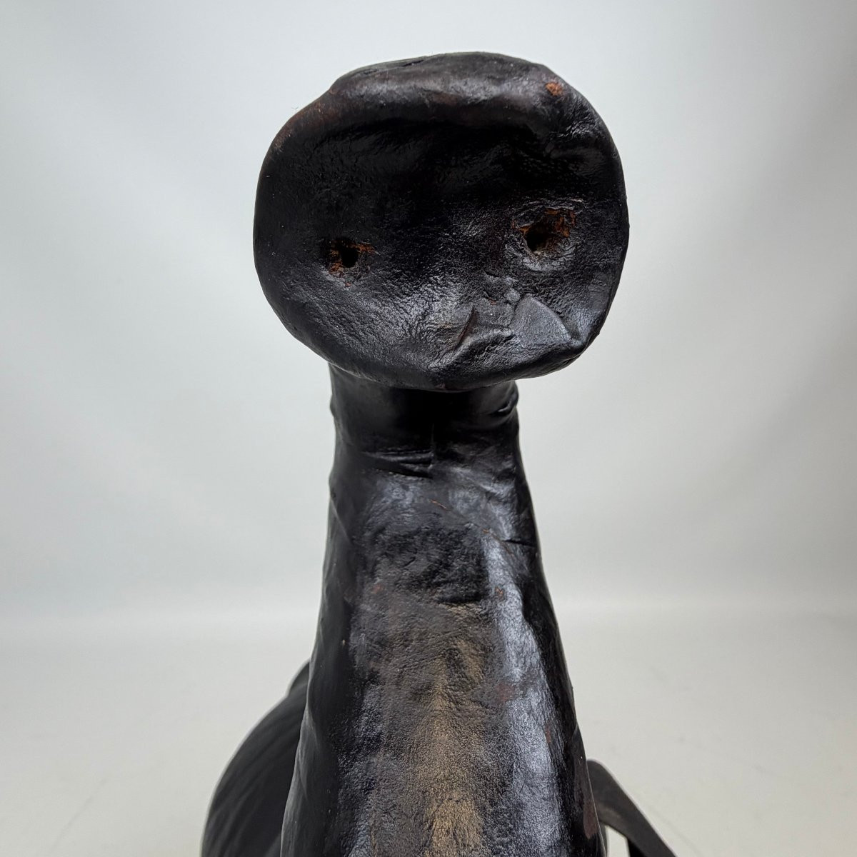 Éléphant en cuir du milieu du siècle -photo-8