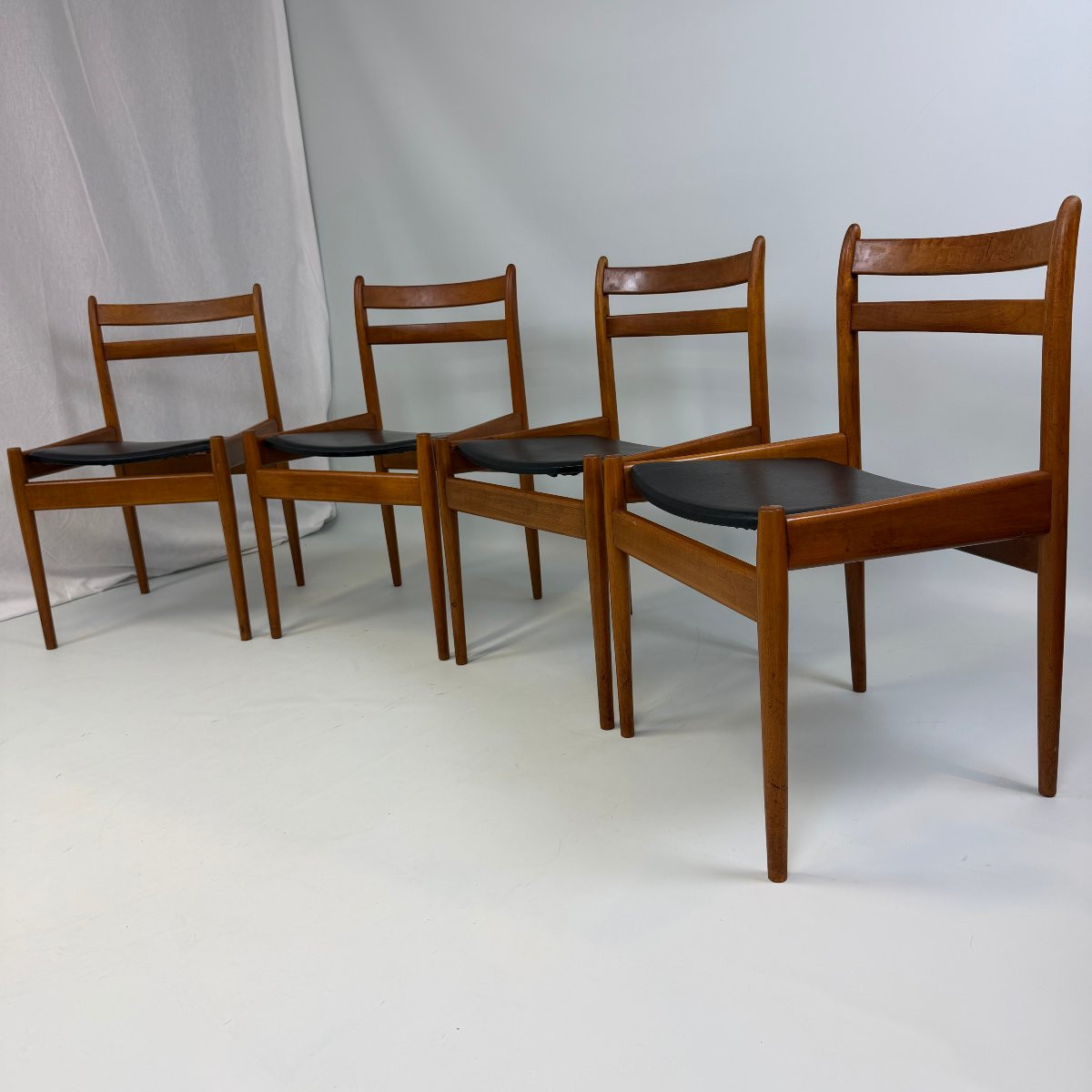 Modernist Dining Chairs By Jos De Mey & Rik Gerard For Van Den Berghe-pauvers -photo-2