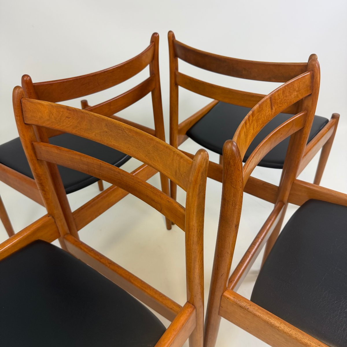 Modernist Dining Chairs By Jos De Mey & Rik Gerard For Van Den Berghe-pauvers -photo-3