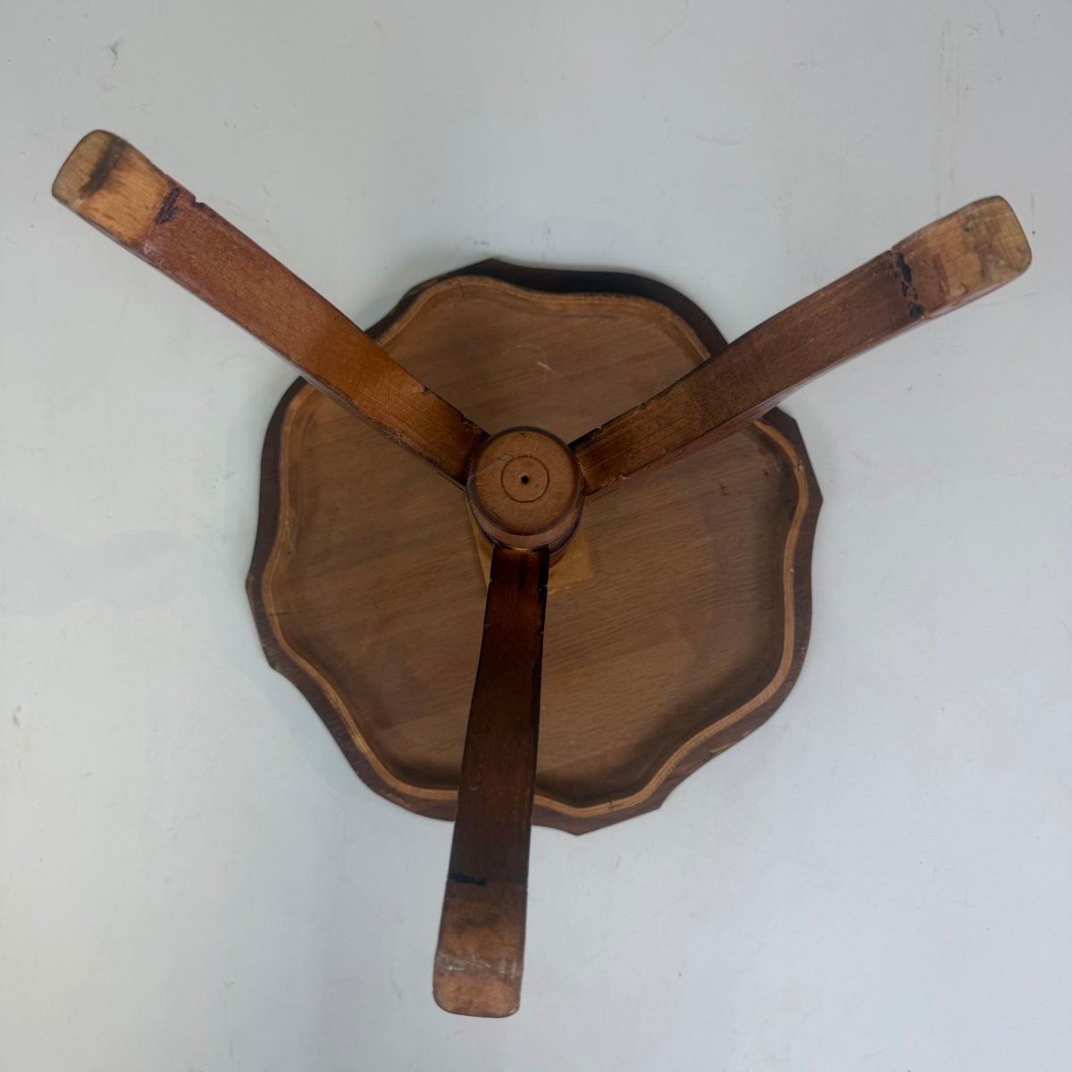 Tripod Side Table With Marquetry Top-photo-6