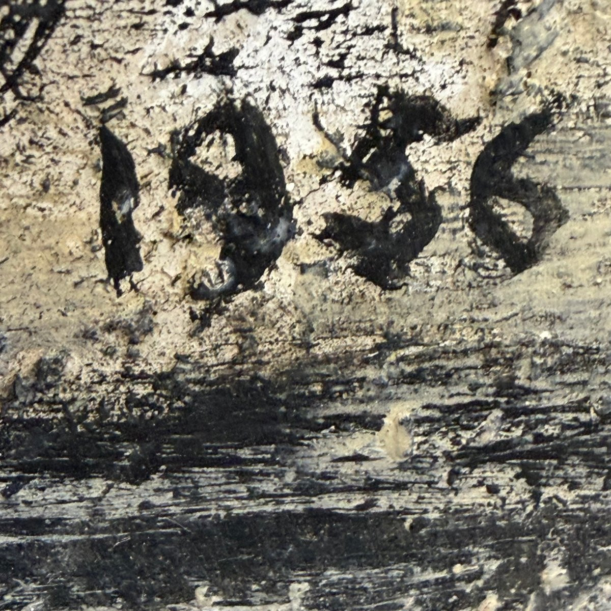 Huile sur papier « Amitiés » de Berthe Dubail-photo-7