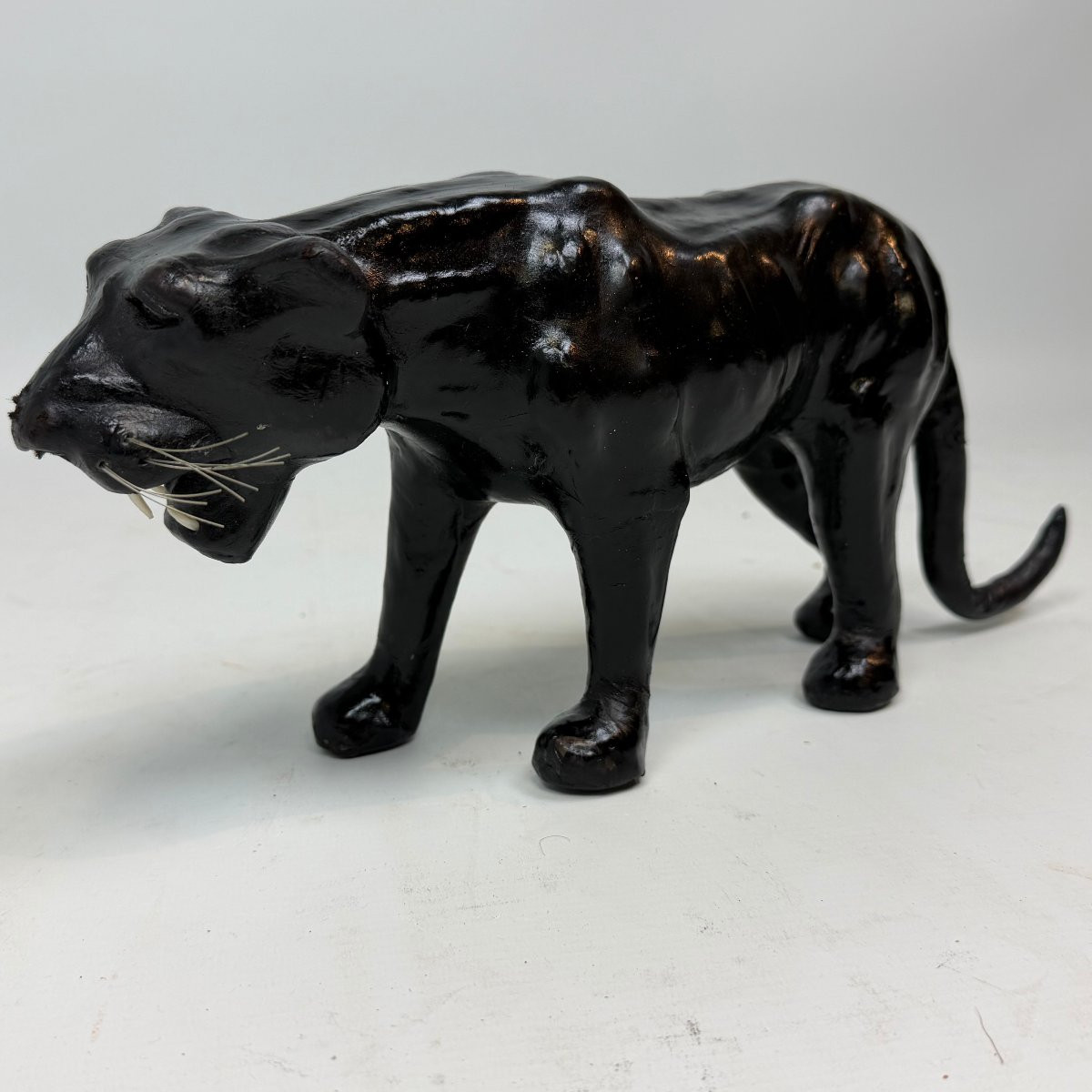 Mid-century Leather Panther -photo-3