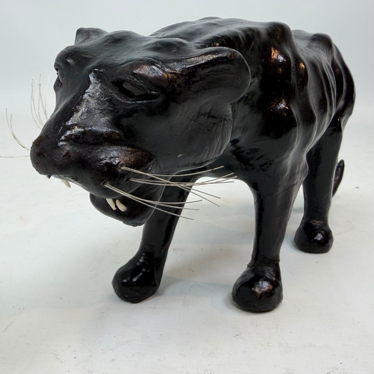 Mid-century Leather Panther -photo-3