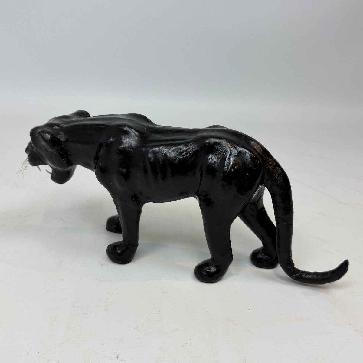 Mid-century Leather Panther -photo-4