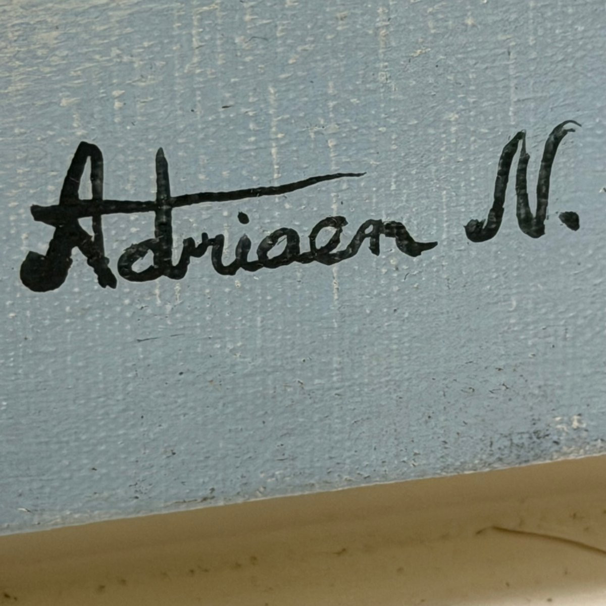 Winter Landscape On Canvas By Adriaen N.-photo-4