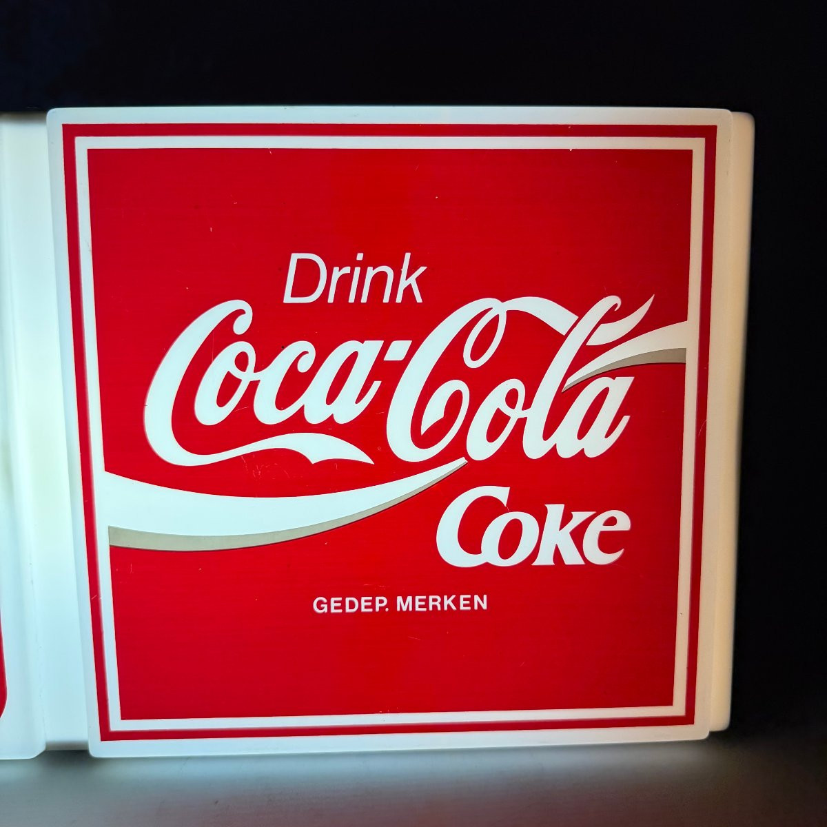 Coca-cola Illuminated Sign With Clock-photo-4