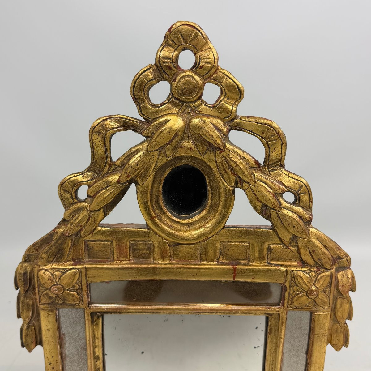 Miroir à fronton de style Louis XVI -photo-4