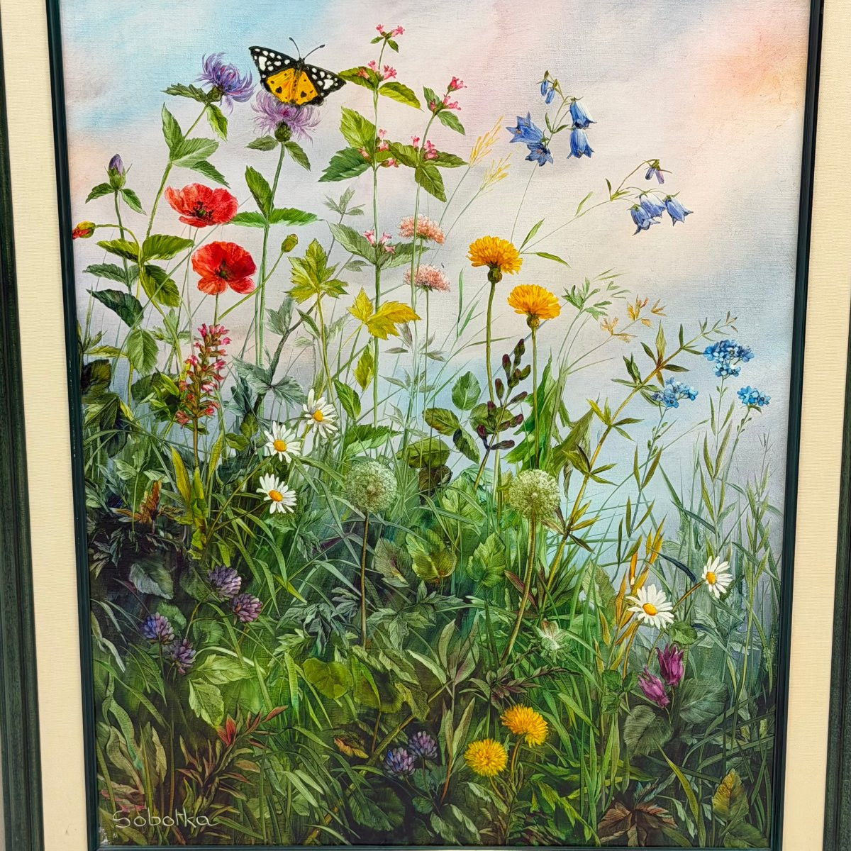 Oil On Canvas “from Flower To Flower ”by Vera Sobotoka-photo-1