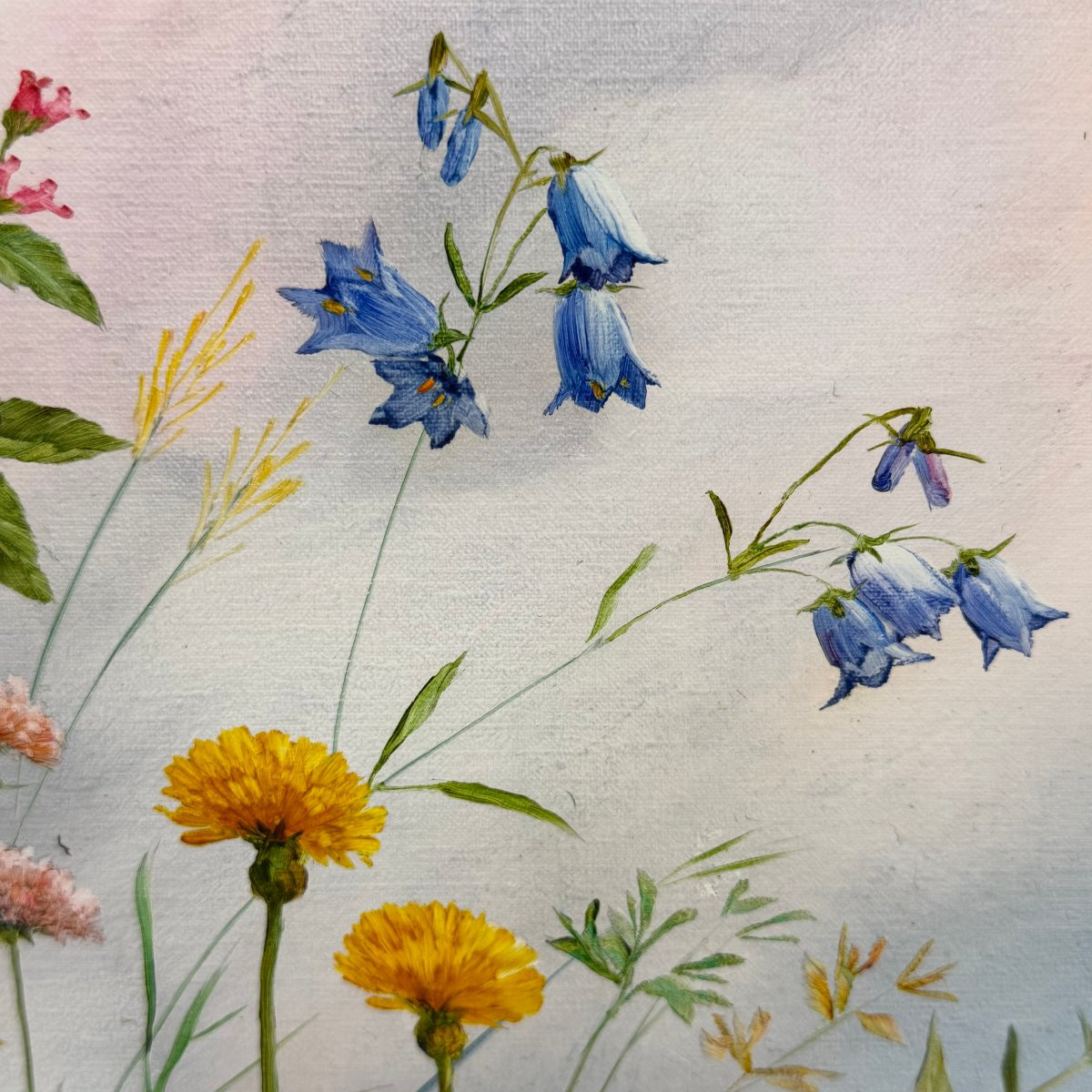 Oil On Canvas “from Flower To Flower ”by Vera Sobotoka-photo-2