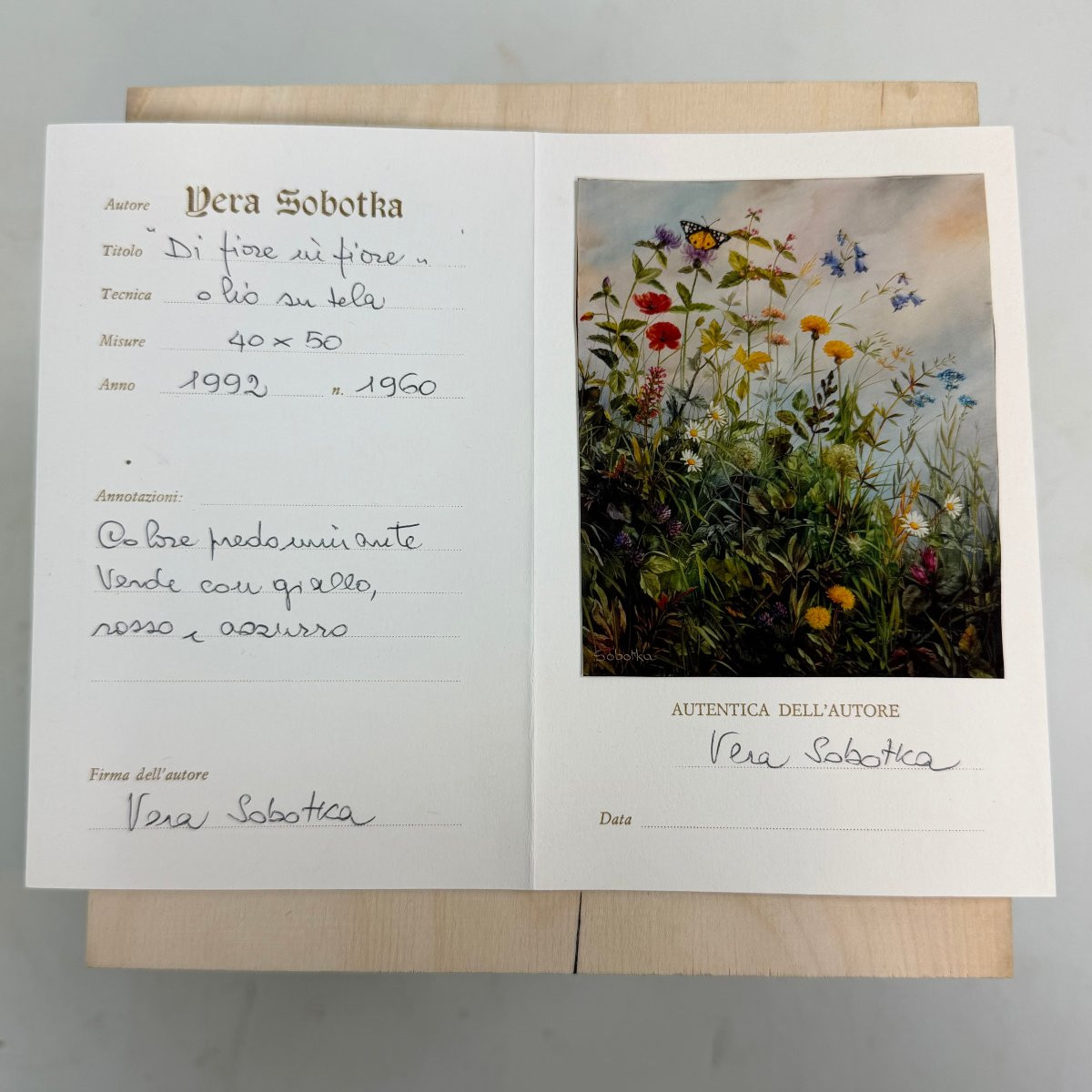 Oil On Canvas “from Flower To Flower ”by Vera Sobotoka-photo-6