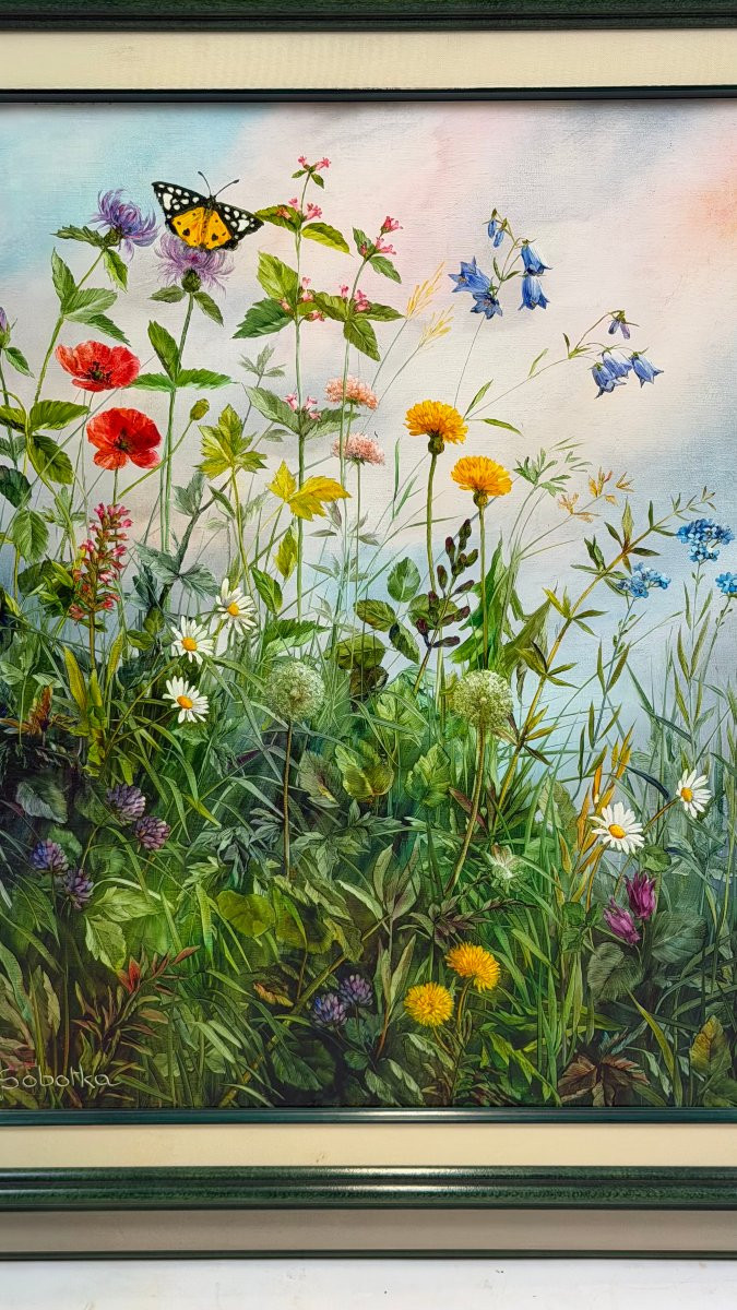 Oil On Canvas “from Flower To Flower ”by Vera Sobotoka-photo-8