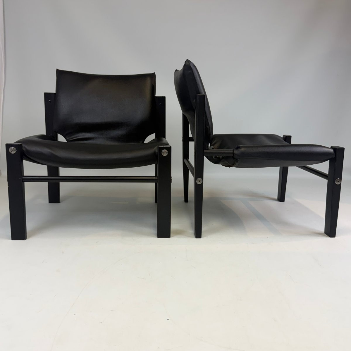 Pair Of Safari Armchairs By Maurice Burke For Arkana-photo-7