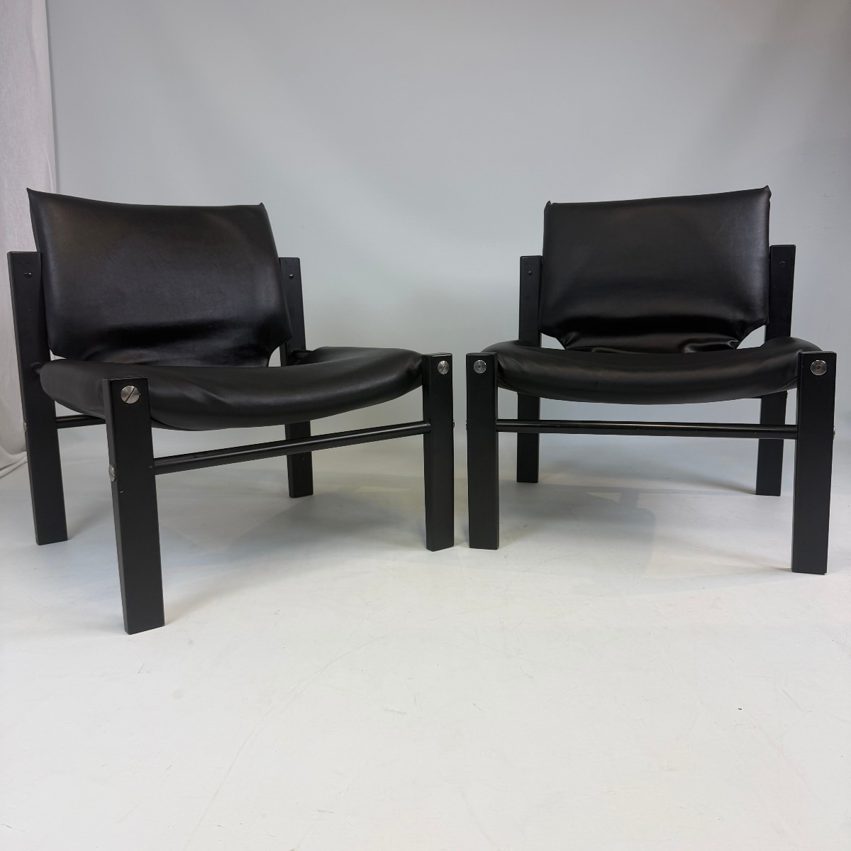 Pair Of Safari Armchairs By Maurice Burke For Arkana