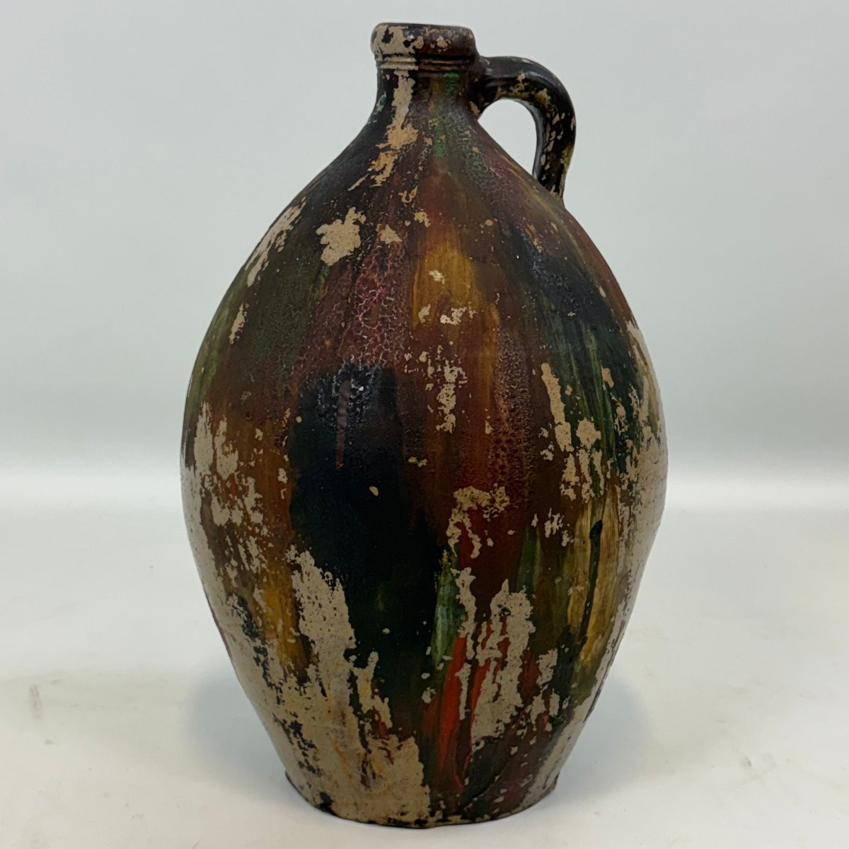 Authentic Ceramic Jug In Wabi-sabi Style-photo-2