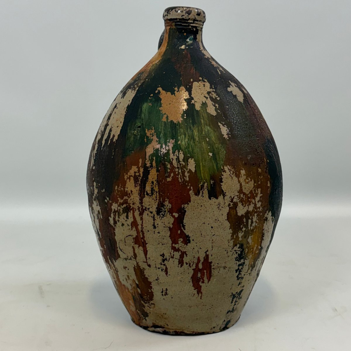 Authentic Ceramic Jug In Wabi-sabi Style-photo-1