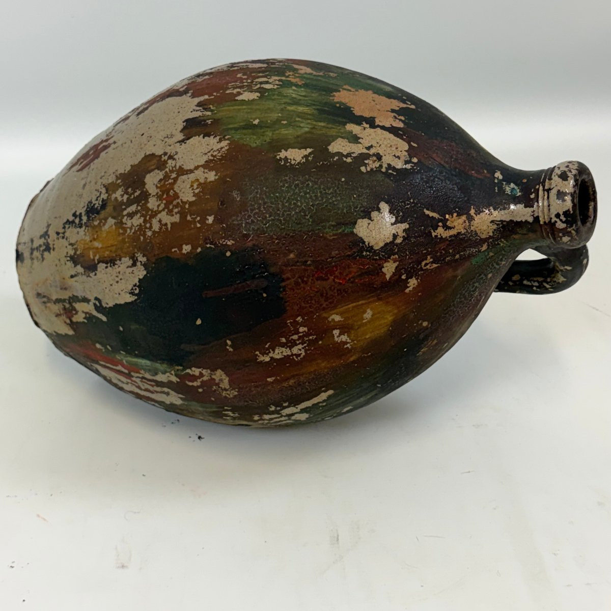 Authentic Ceramic Jug In Wabi-sabi Style-photo-4