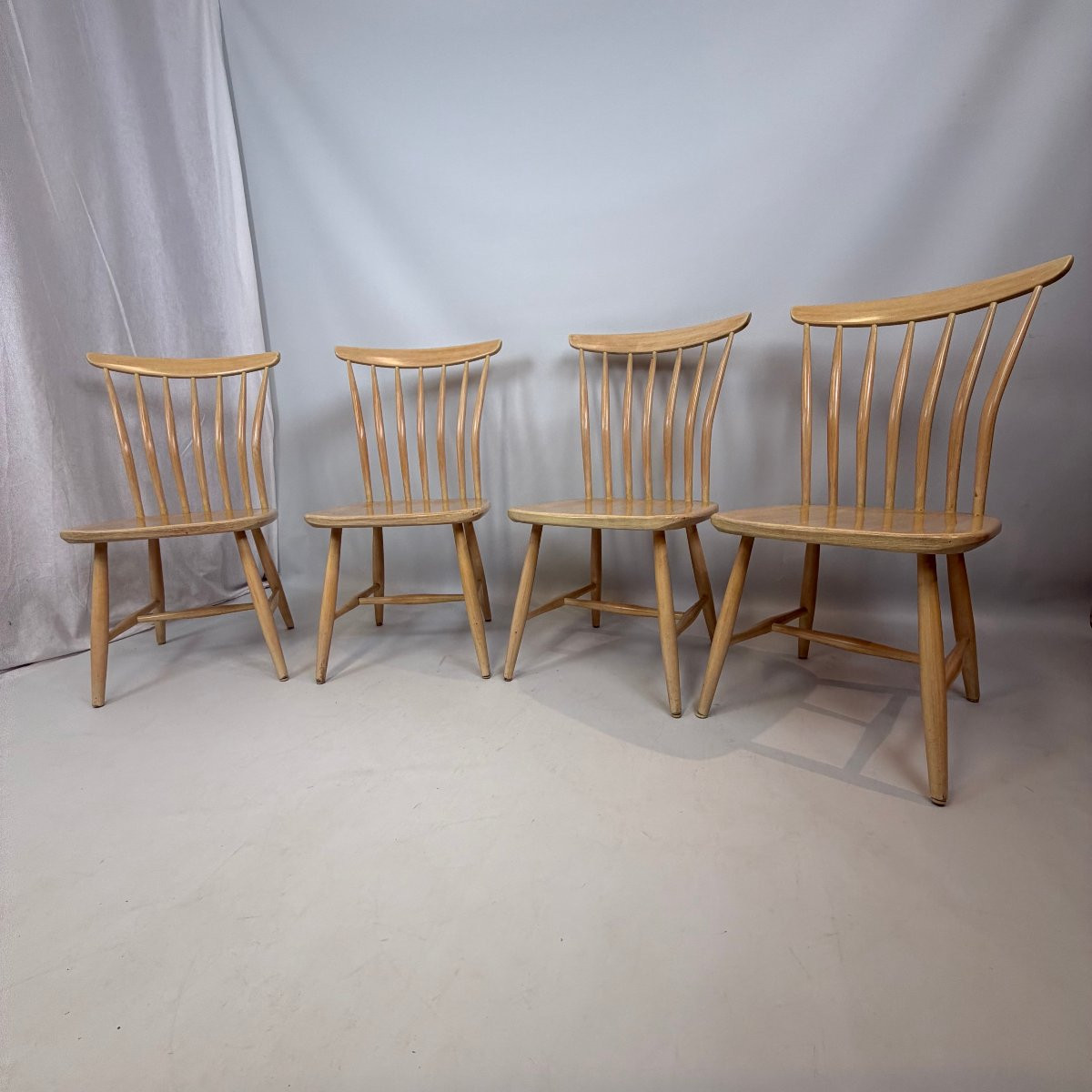 Ensemble de 4 chaises SZ03 de Bengt Åkerblom & Gunnar Eklöf pour Åkerblom  -photo-1