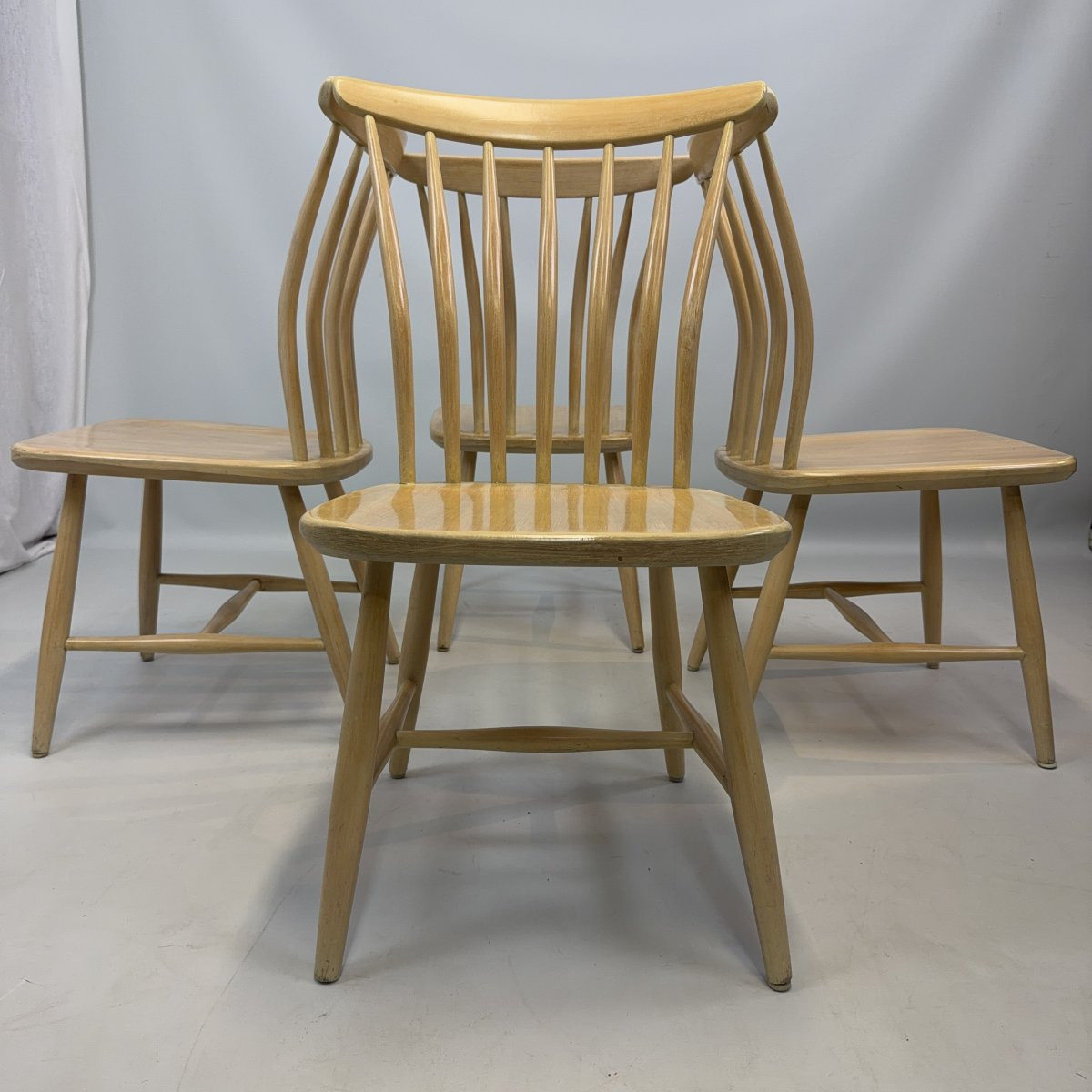 Ensemble de 4 chaises SZ03 de Bengt Åkerblom & Gunnar Eklöf pour Åkerblom  -photo-3