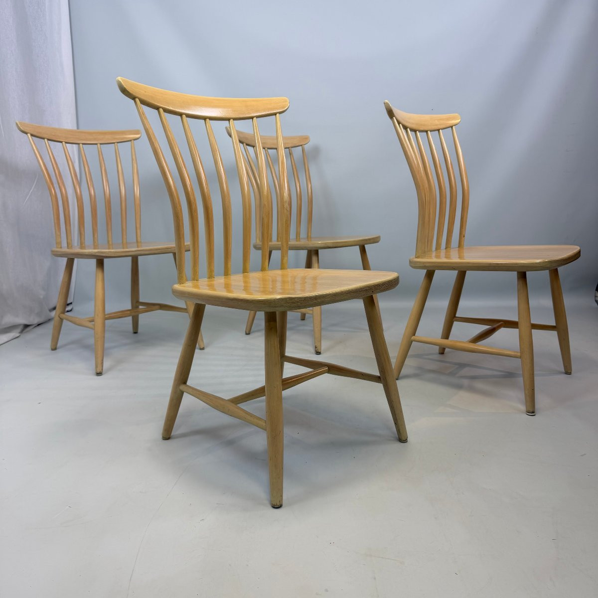 Ensemble de 4 chaises SZ03 de Bengt Åkerblom & Gunnar Eklöf pour Åkerblom  -photo-7