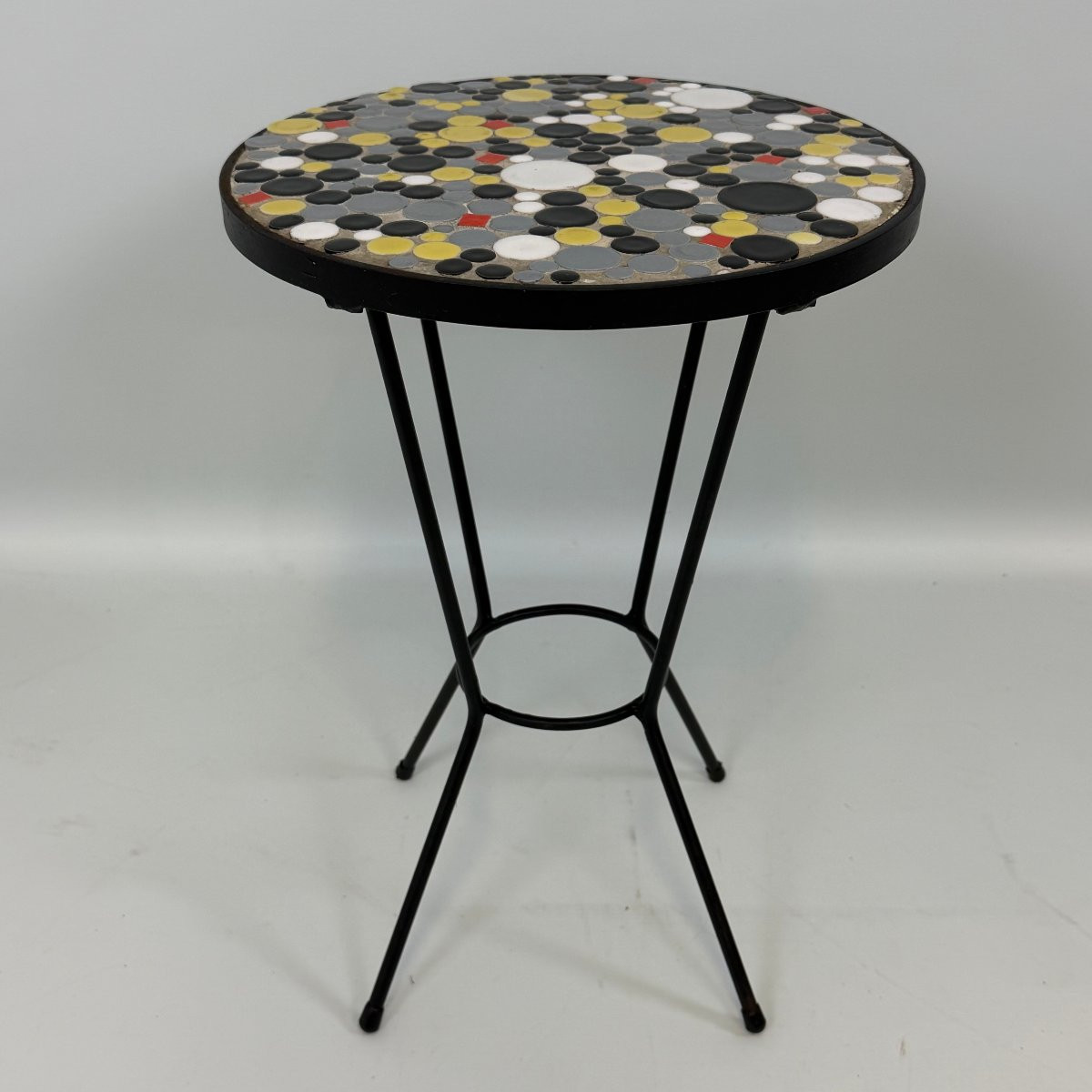 Table d'appoint avec plateau en mosaïque -photo-4
