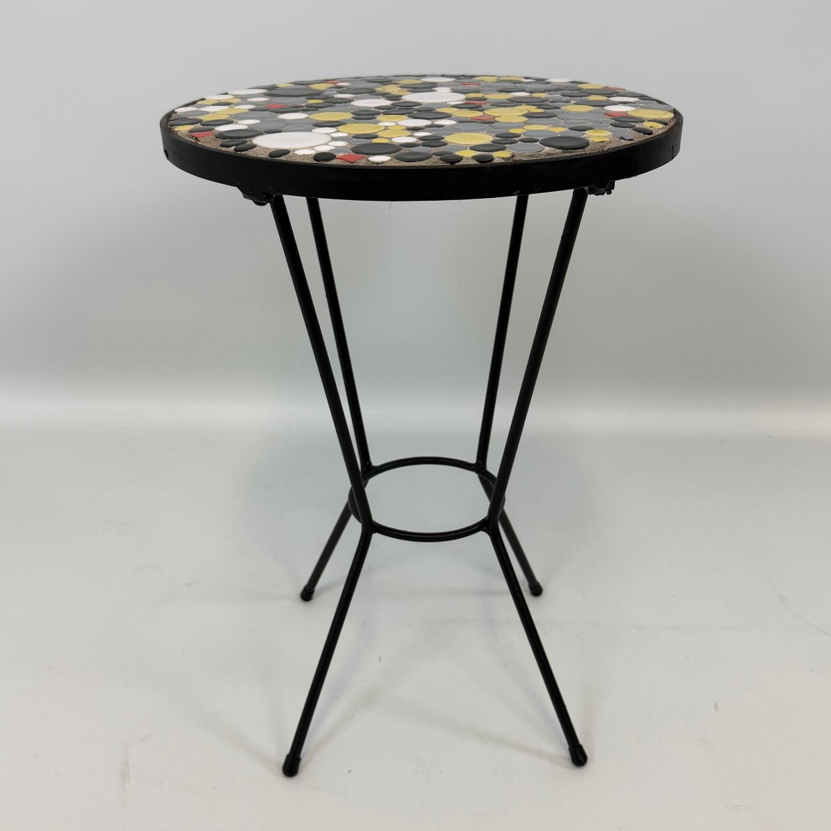 Table d'appoint avec plateau en mosaïque -photo-4