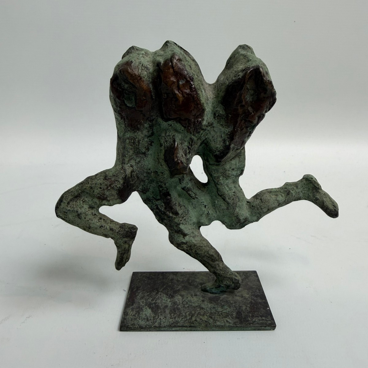 Sculpture en bronze « Trois coureurs » de Jan Desmarets 