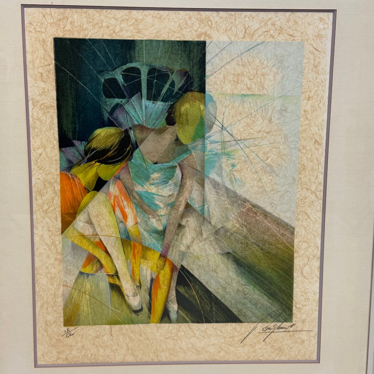 Lithographie « Les Danseuses » de Raymond Poulet -photo-2