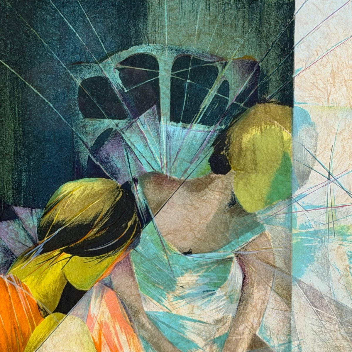 Lithographie « Les Danseuses » de Raymond Poulet -photo-3