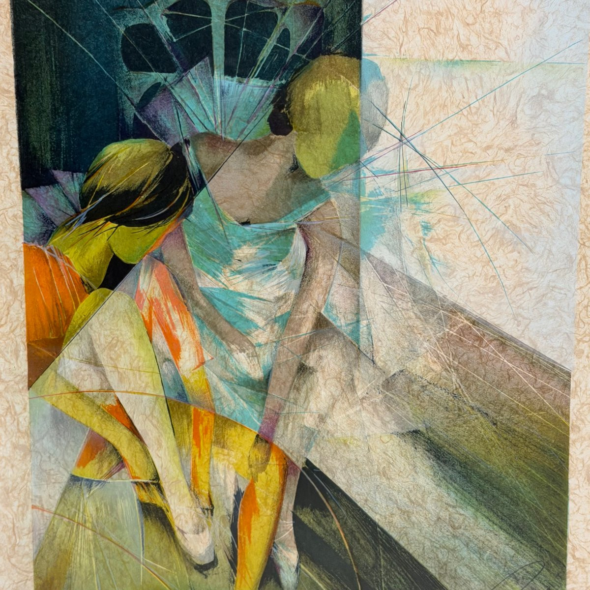Lithographie « Les Danseuses » de Raymond Poulet -photo-1
