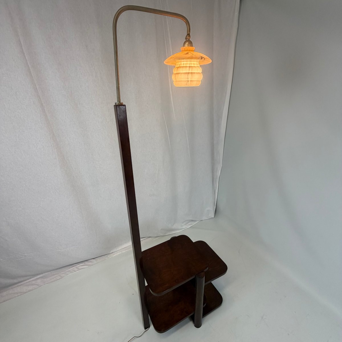 Art Deco Floor Lamp And Table-photo-2