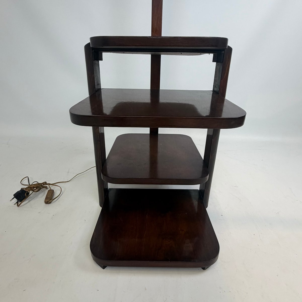Art Deco Floor Lamp And Table-photo-3