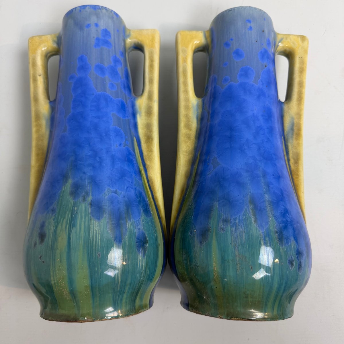 Pair Of Art Deco Ceramic Vases-photo-4