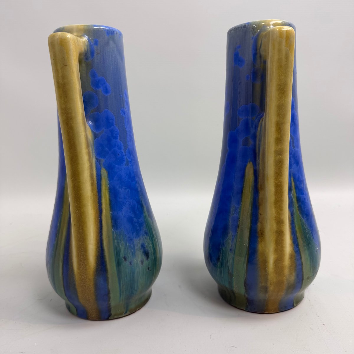 Pair Of Art Deco Ceramic Vases-photo-1