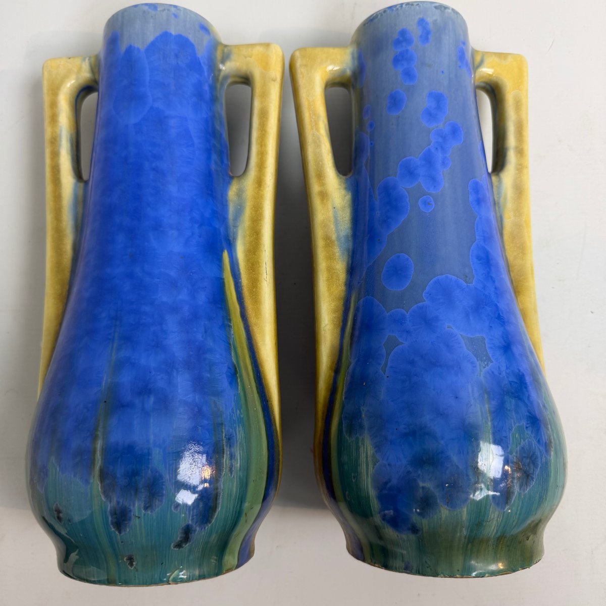 Pair Of Art Deco Ceramic Vases-photo-3