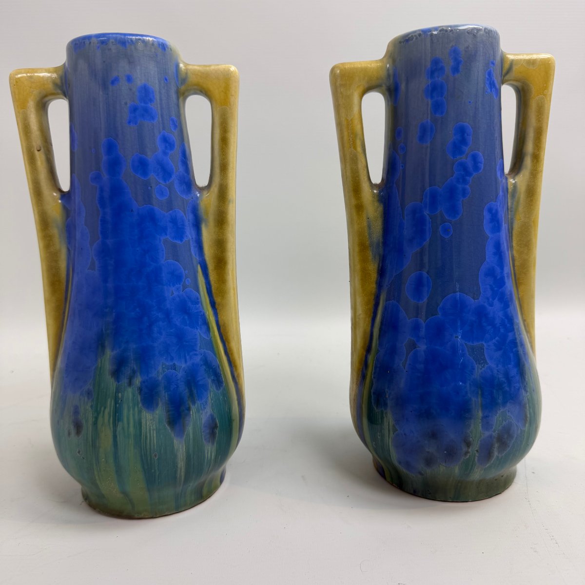 Pair Of Art Deco Ceramic Vases-photo-4