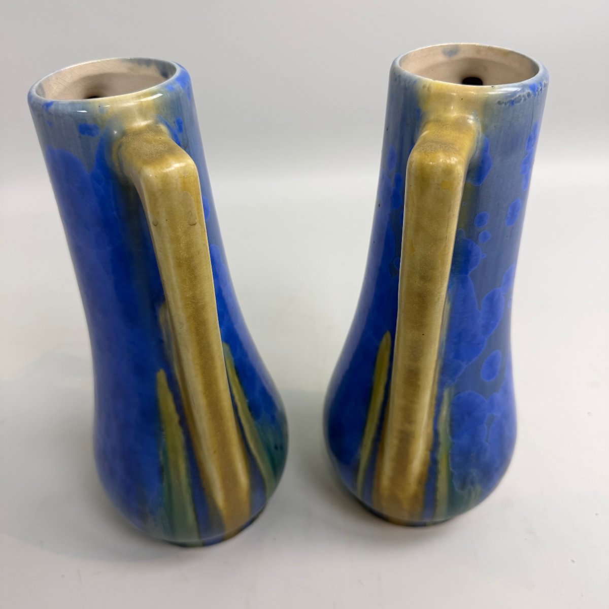 Pair Of Art Deco Ceramic Vases-photo-5