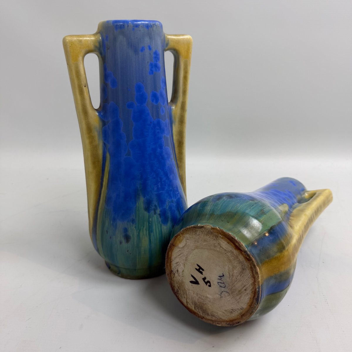 Pair Of Art Deco Ceramic Vases-photo-8