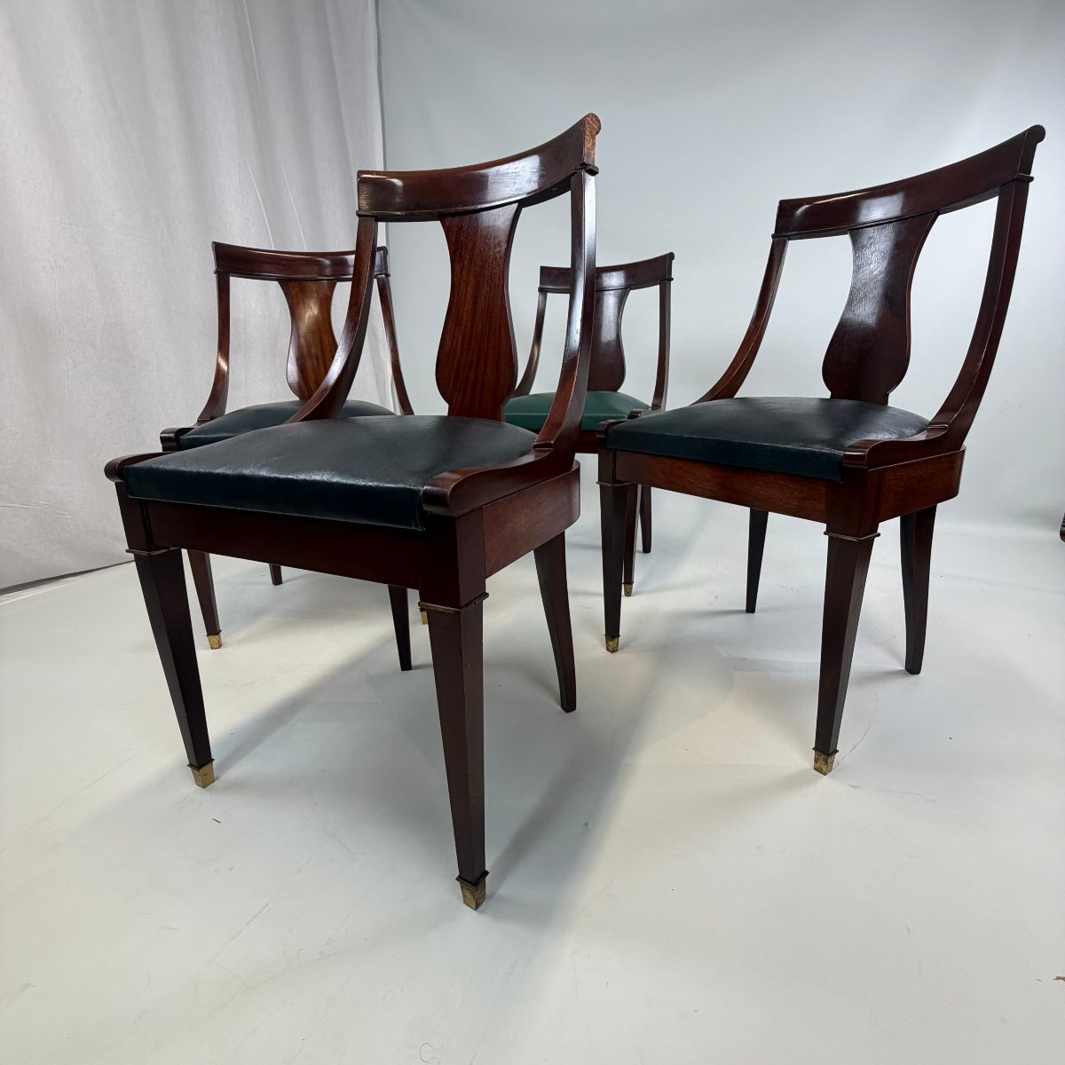 Ensemble de salle à manger de style Empire en acajou -photo-2