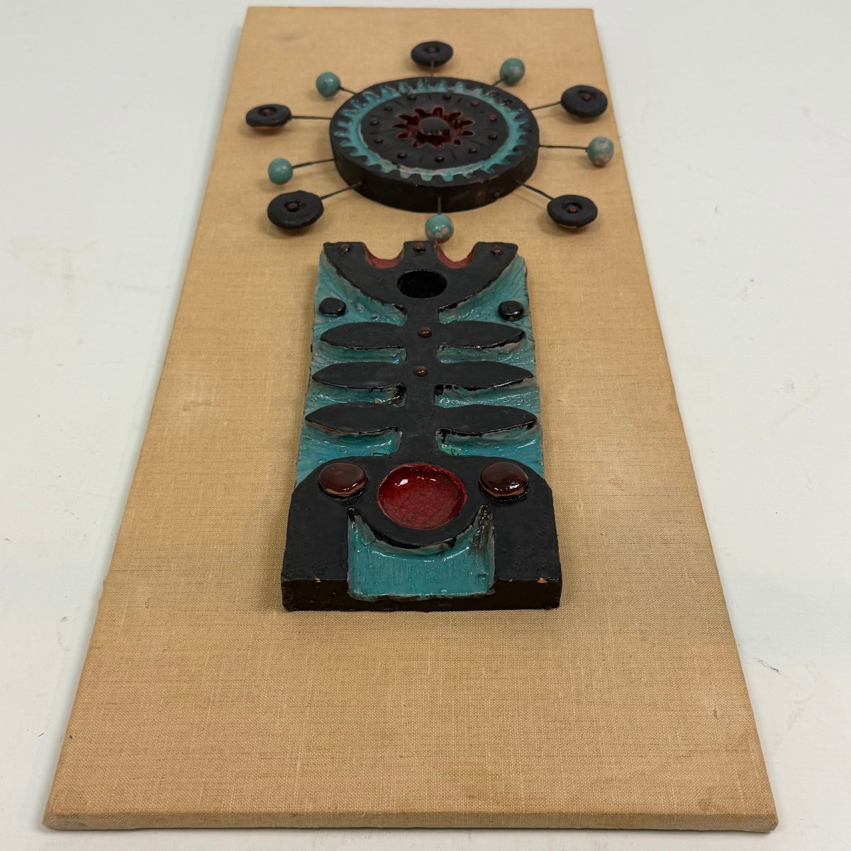 Mid-century Brutalist Ceramic Artwork-photo-2