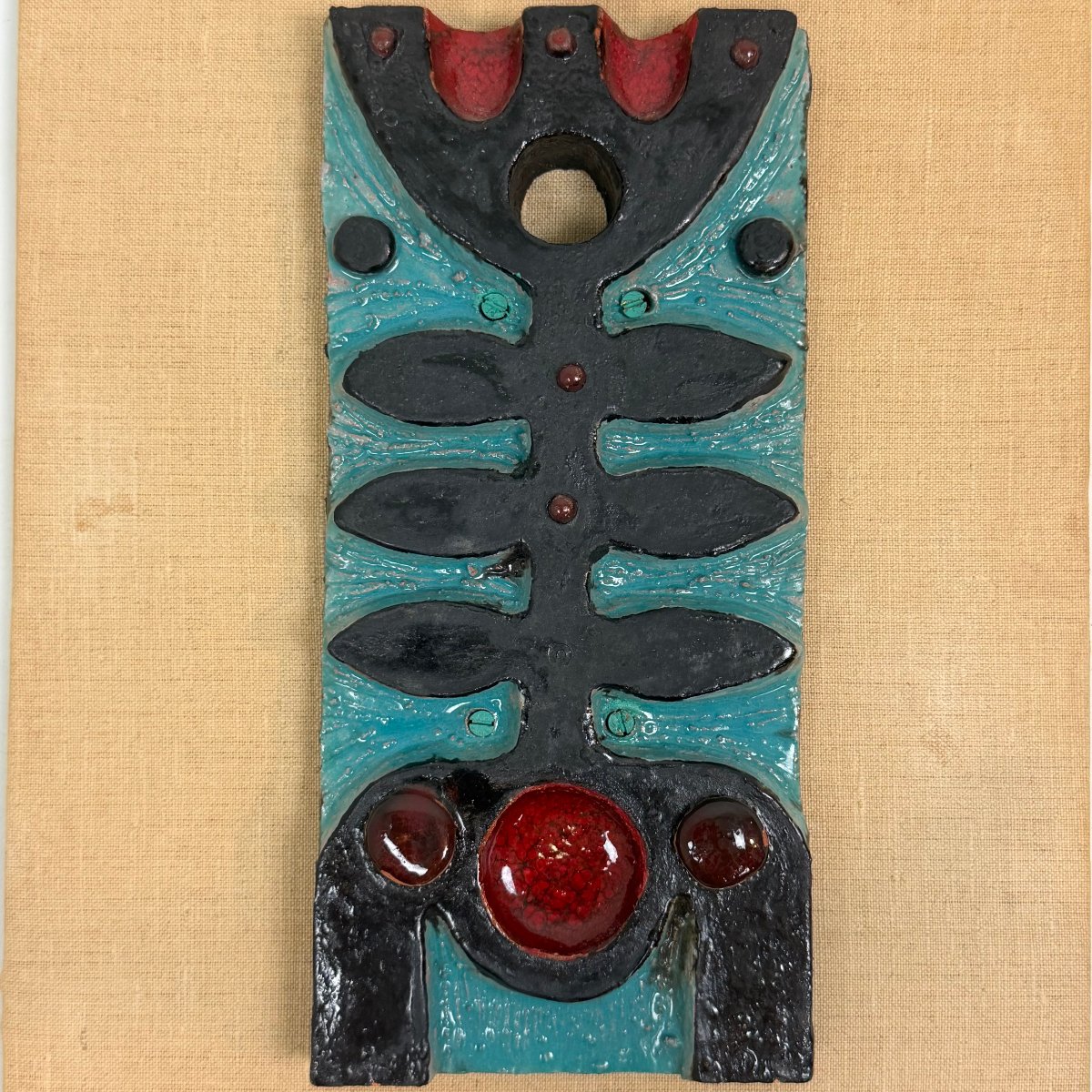 Mid-century Brutalist Ceramic Artwork-photo-4