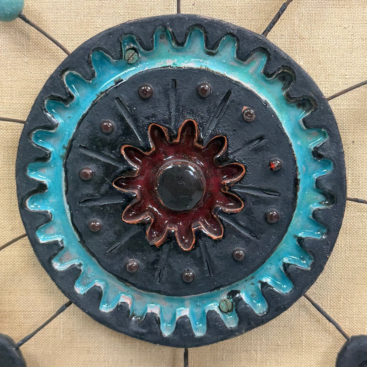 Mid-century Brutalist Ceramic Artwork-photo-7