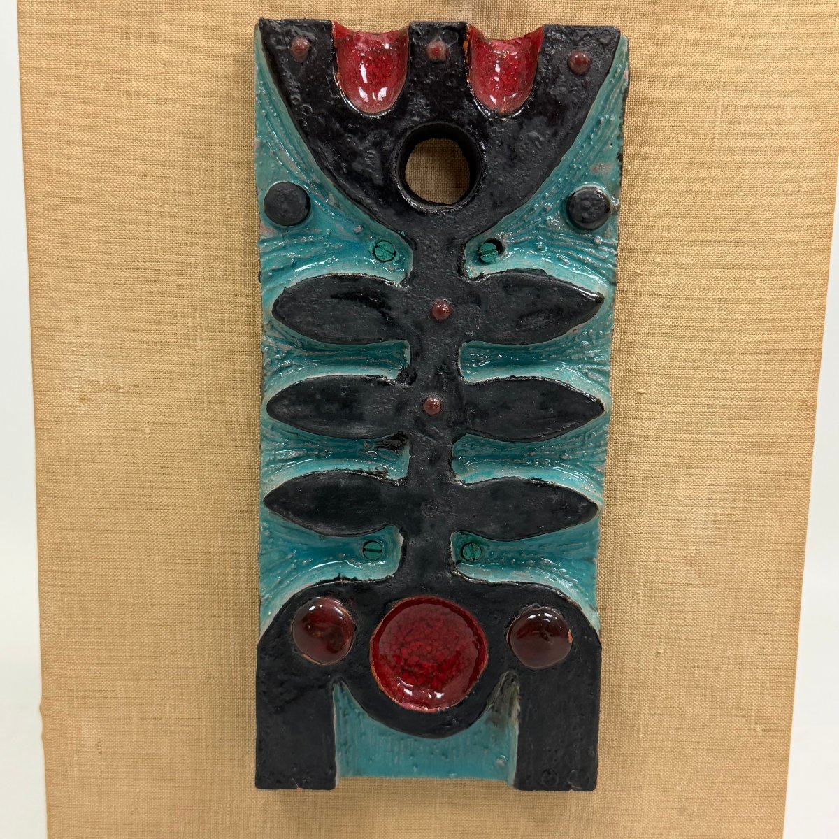 Mid-century Brutalist Ceramic Artwork-photo-8