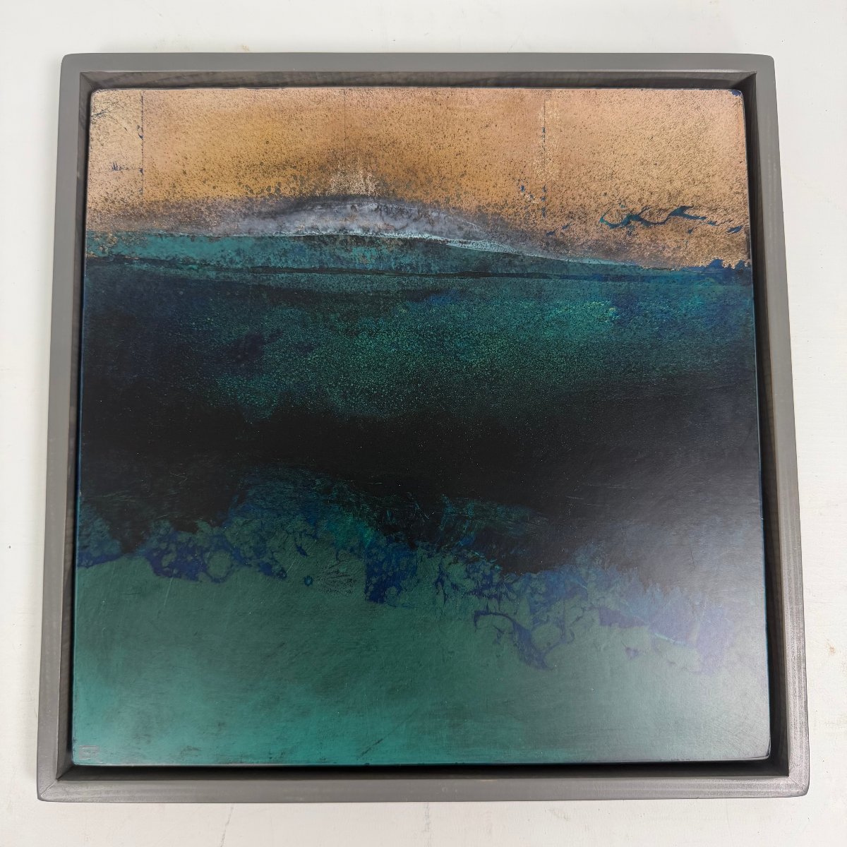 Ensemble de 4 peintures laque sur bois de Gérard Redoulès -photo-3