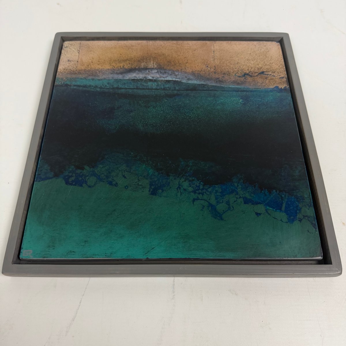 Ensemble de 4 peintures laque sur bois de Gérard Redoulès -photo-4