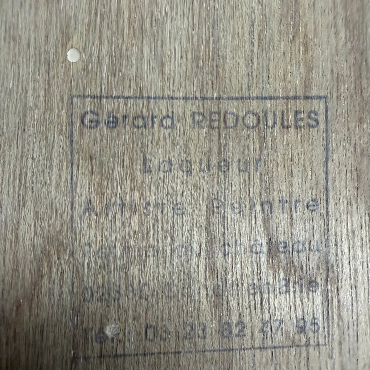 Ensemble de 4 peintures laque sur bois de Gérard Redoulès -photo-7