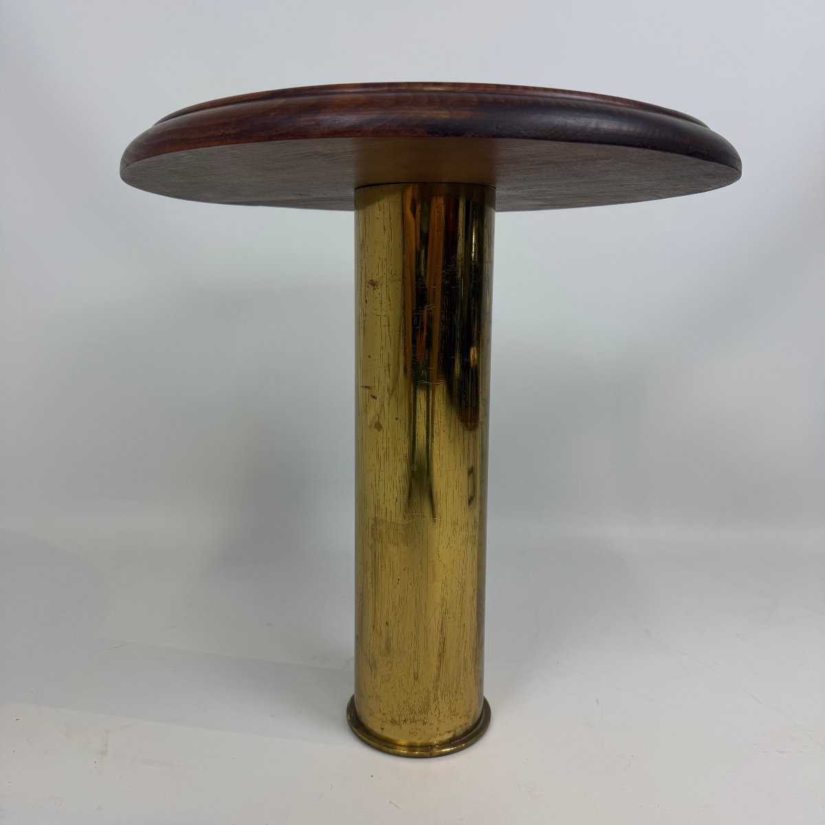 Coffee Table In Trench Art With Socket Base-photo-3