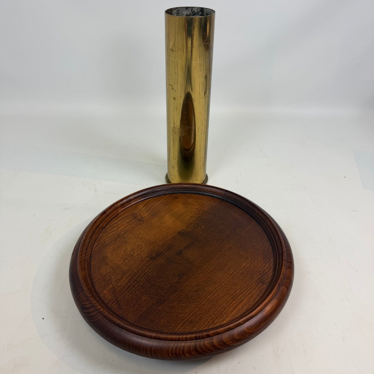 Coffee Table In Trench Art With Socket Base-photo-1